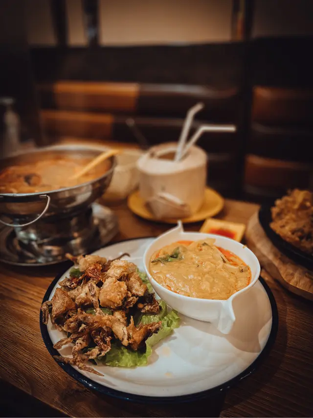 泰式咖喱法包軟殼蟹