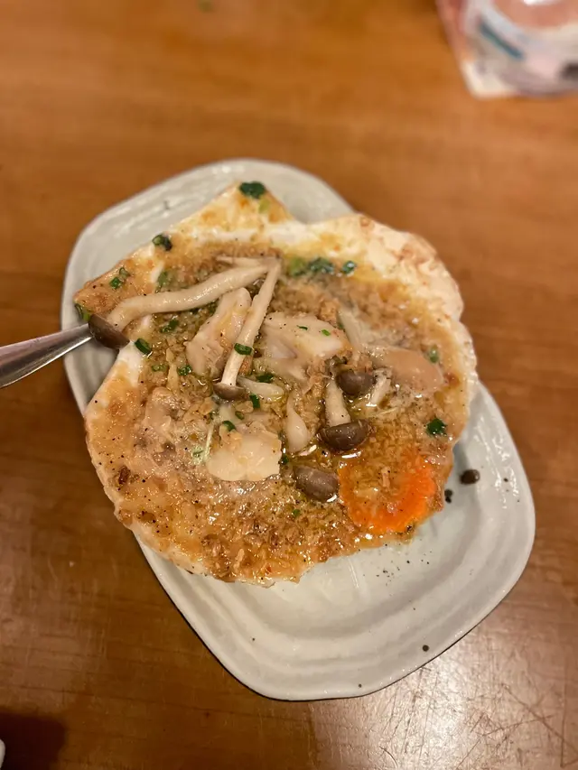 蟹油蒜燒帆立貝