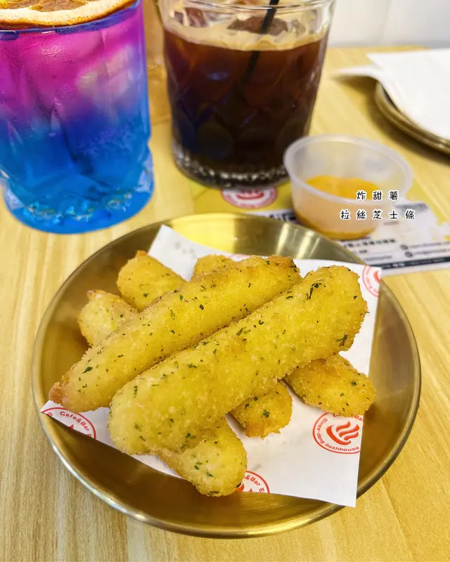 炸甜薯拉絲芝士條