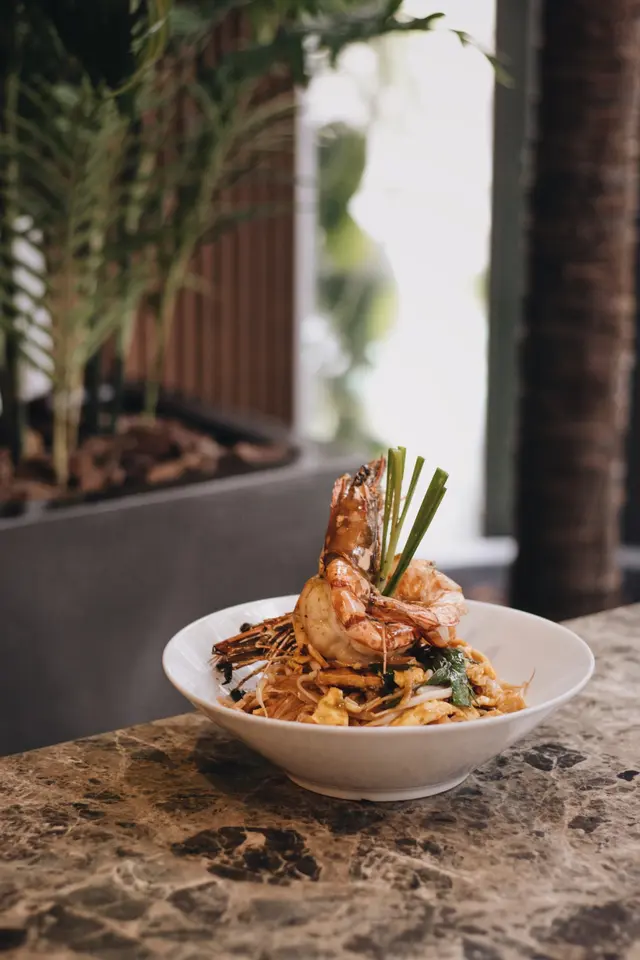 泰式大蝦炒金邊粉