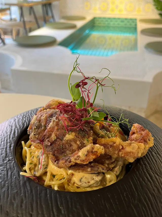 軟殼蟹鹹蛋忌廉意粉