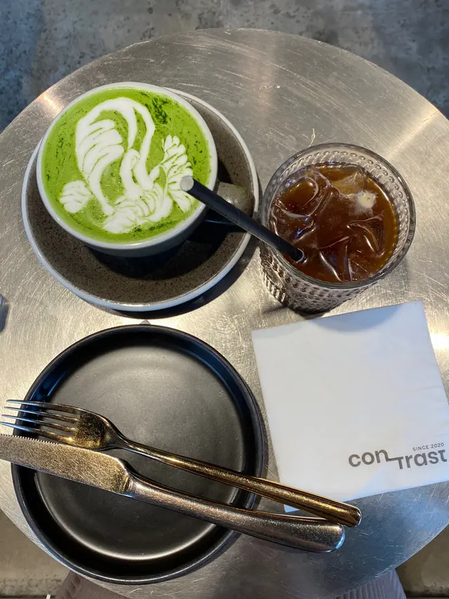 Matcha latte & Americano