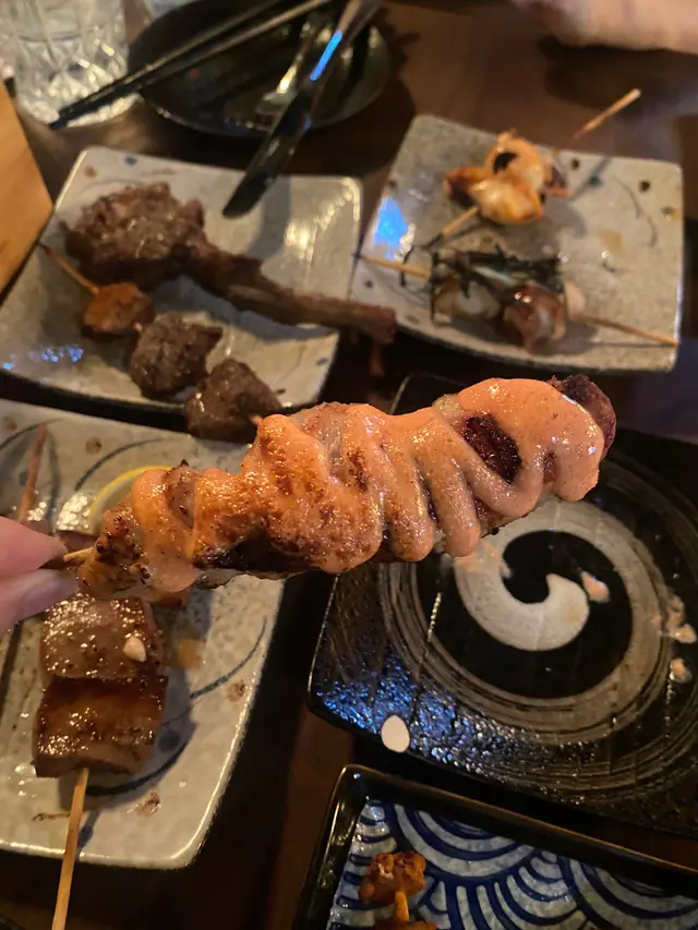 明太子雞肉串