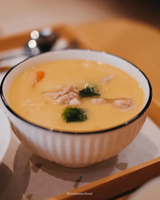 北海道產甜粟雞肉豆乳濃湯