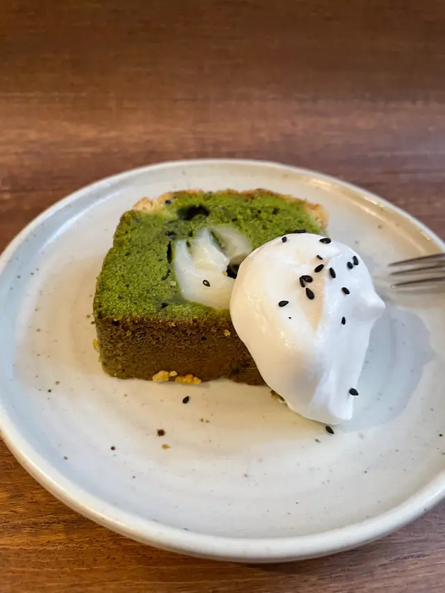 抹茶黑豆麻薯磅蛋糕