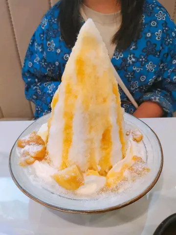 芒果芝士奶盖富士雪山