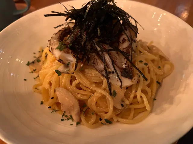 明太子醬烤魷魚意大利麵