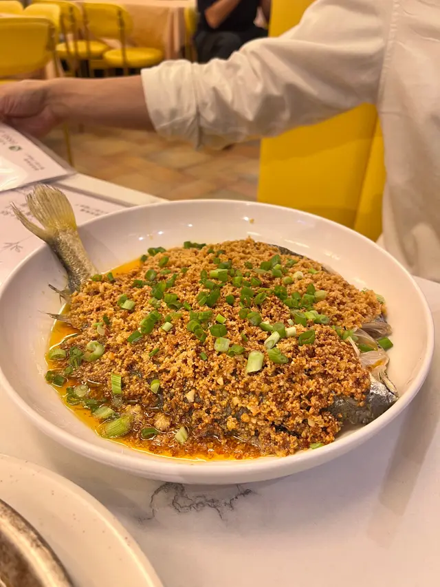 台式豆酥蒸黃花魚