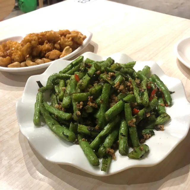 欖菜肉鬆四季豆