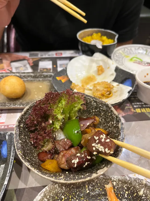 鐵板蜜汁牛柳粒