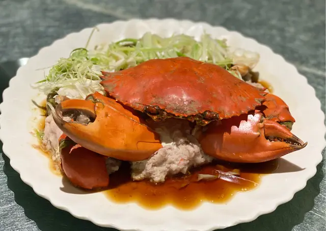 肉餅蒸蟹圈