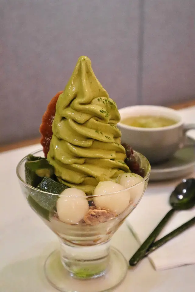 京都宇治抹茶軟雪糕芭菲