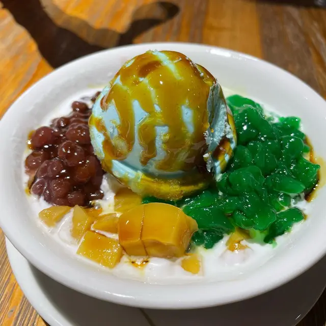 珍多公雞冰冰配海鹽雪糕