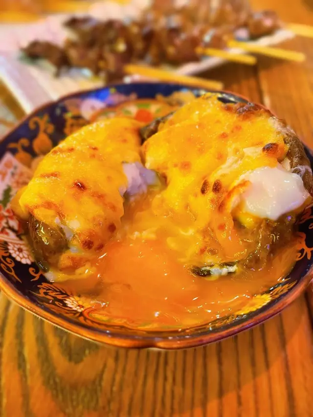 芝士流心蛋大啡菇