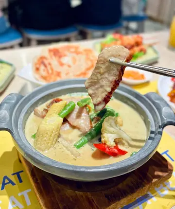 青咖喱豬頸肉