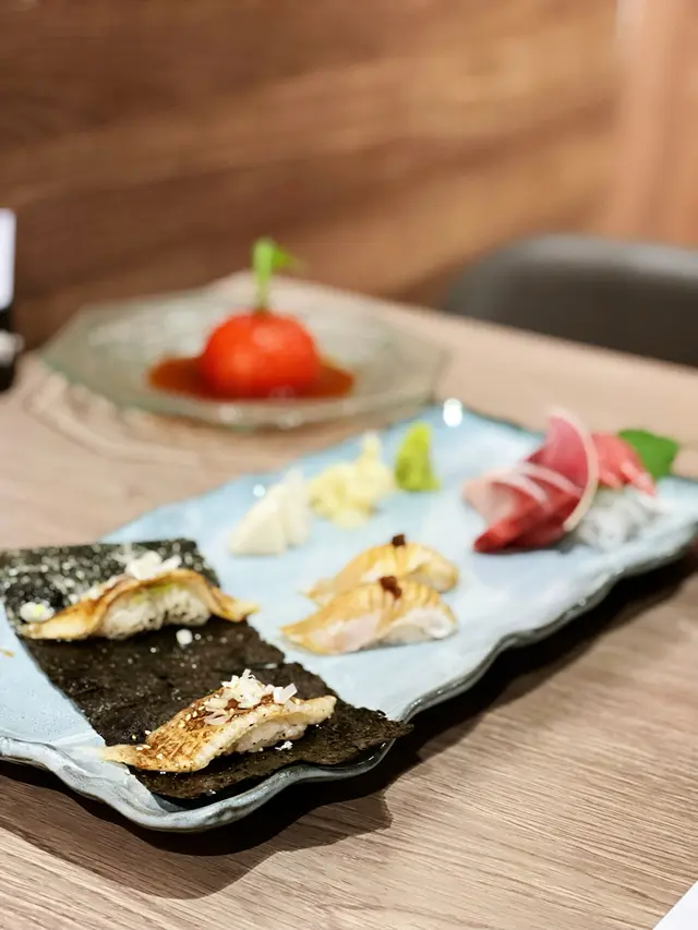 火炙左口魚壽司