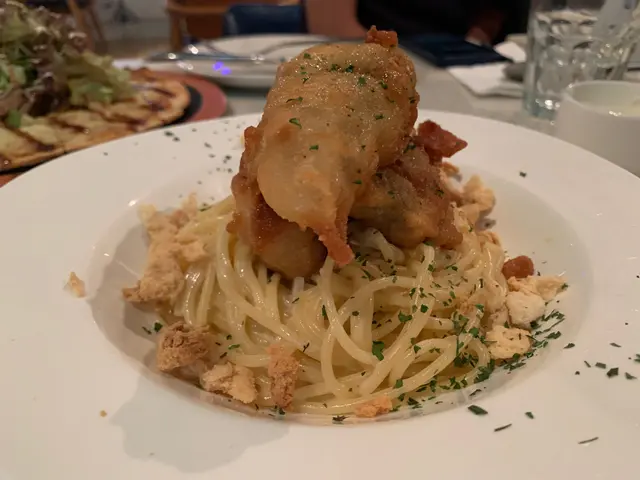 酥炸廣島蠔牛油檸檬乳酪意粉