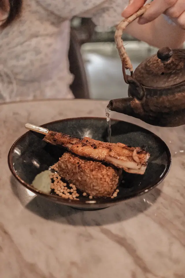 燒飯團 配茶漬飯 (另加燒海鰻)