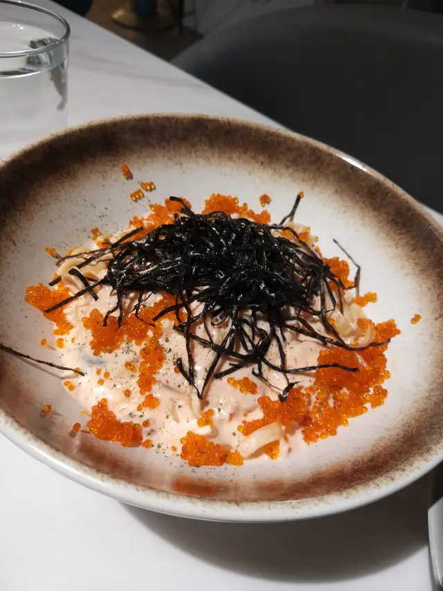 蟹肉蟹子明太子扁意粉