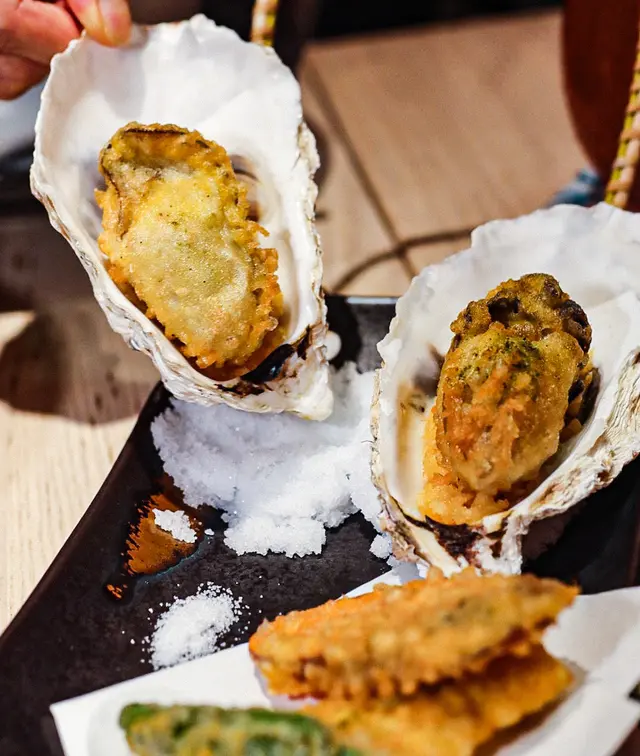 牡蠣野菜天婦羅