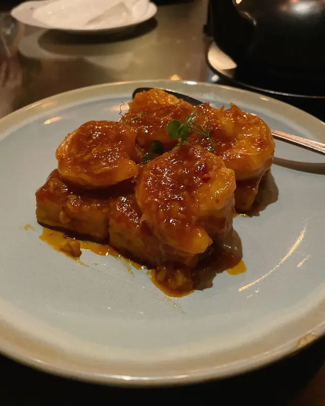 魚香蝦球臭豆腐