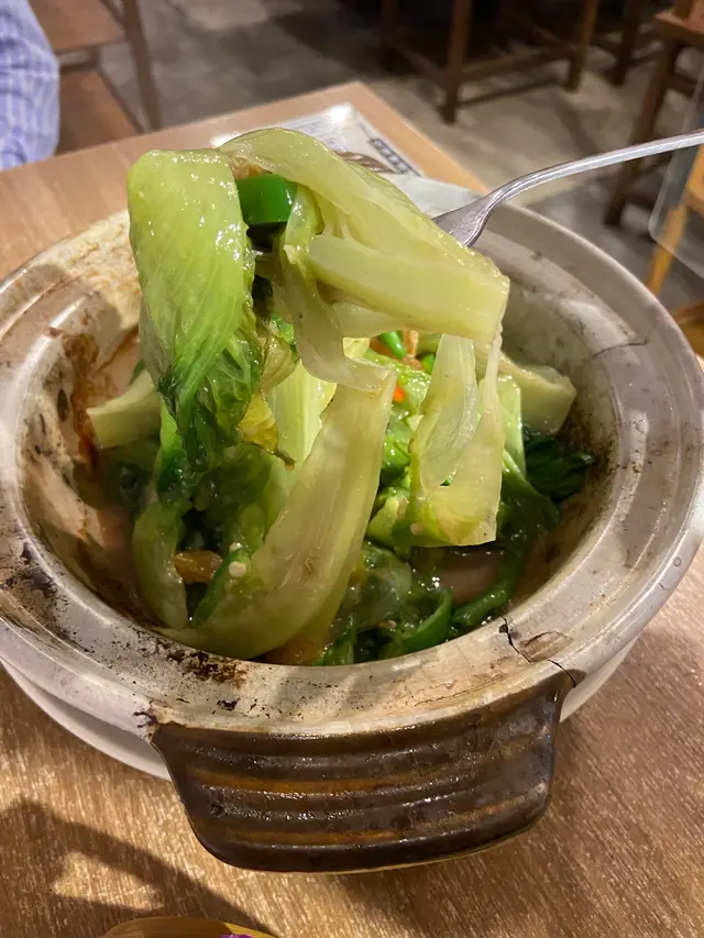 啫啫唐生菜煲