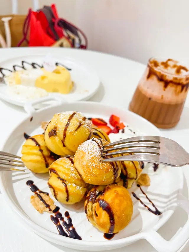 阿華田脆脆波波鬆餅 配朱古力醬