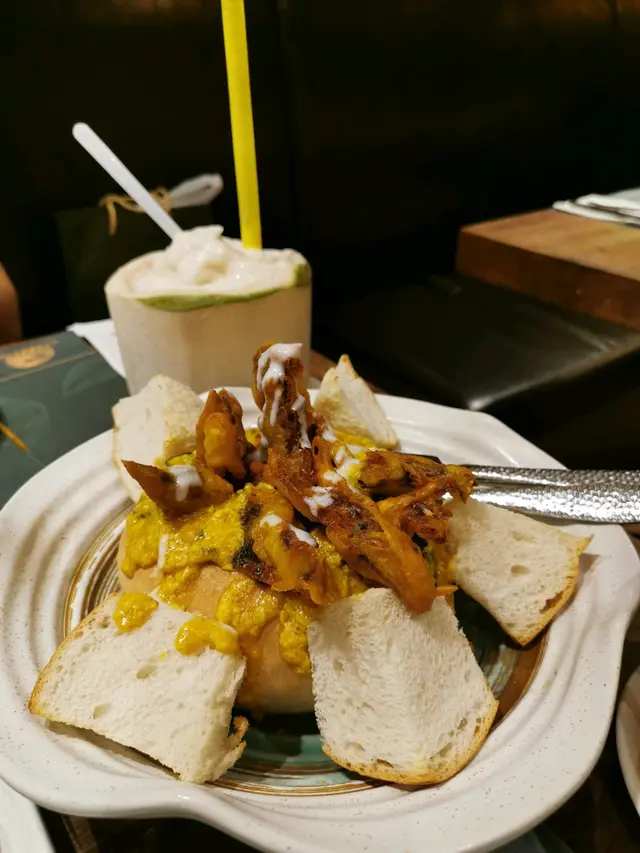 麵包焗咖哩軟殼蟹