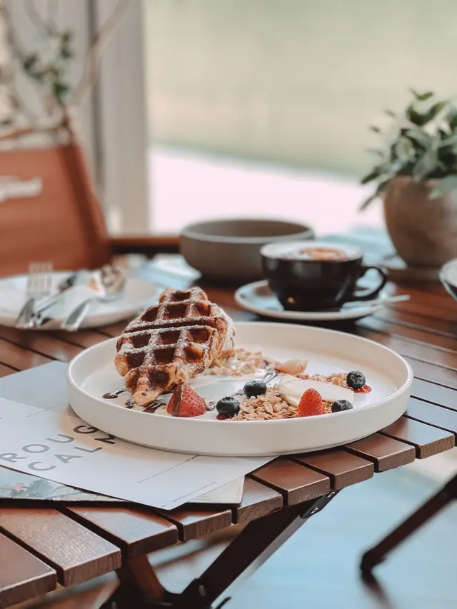 Baked  Croffle,  Hazelnut , Icecream