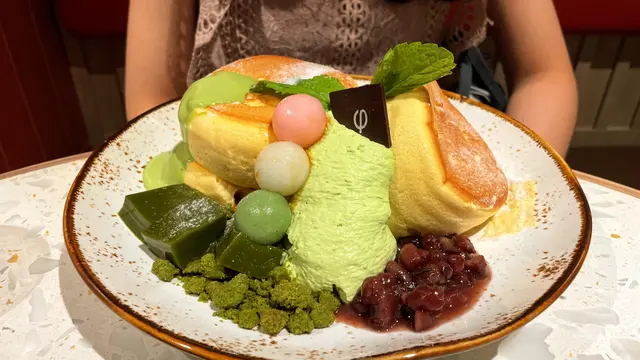 宇治抹茶紅豆梳乎厘