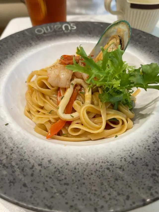 龍蝦汁海鮮扁意粉