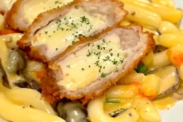 炸芝士豬扒忌廉年糕