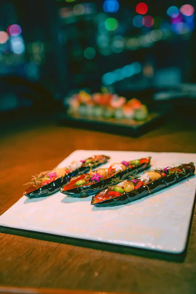 意式烤茄子配西葫蘆黃瓜、紅椒仔