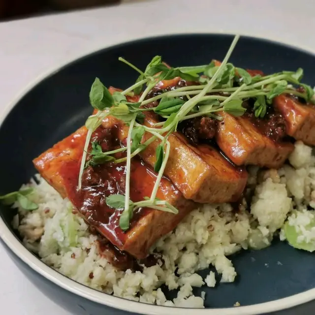 麻婆豆腐天貝椰菜花飯