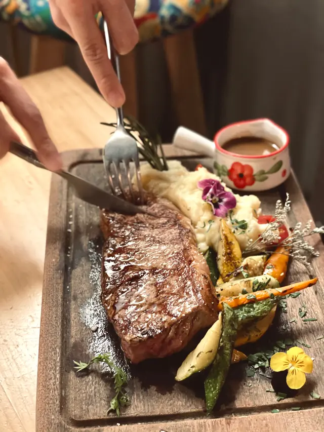 香煎美國安格斯牛腹心扒