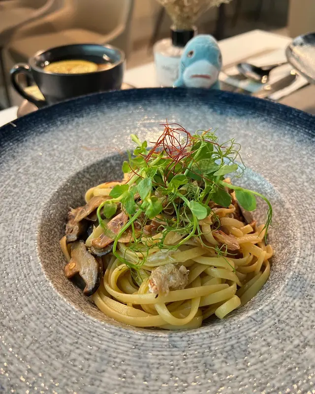 蒜香辣蟹肉扁意粉