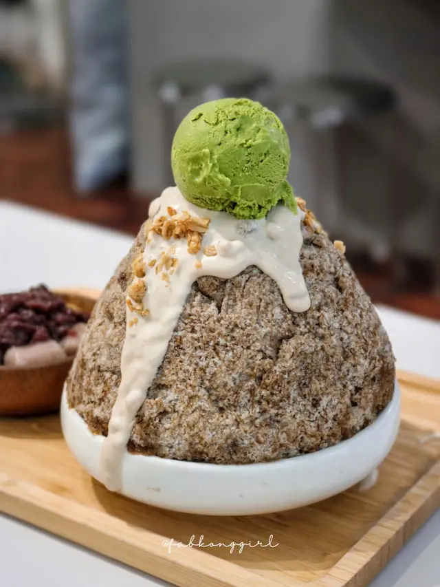 抹茶燕世雪花盛盤