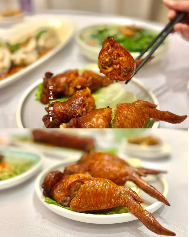 脆香糯米釀雞翼