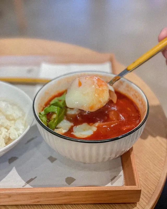 意大利產番茄蔬菜濃湯 配溫泉蛋