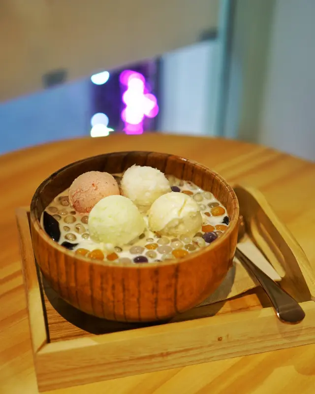 招牌杏汁波波爽冰木蓮凍