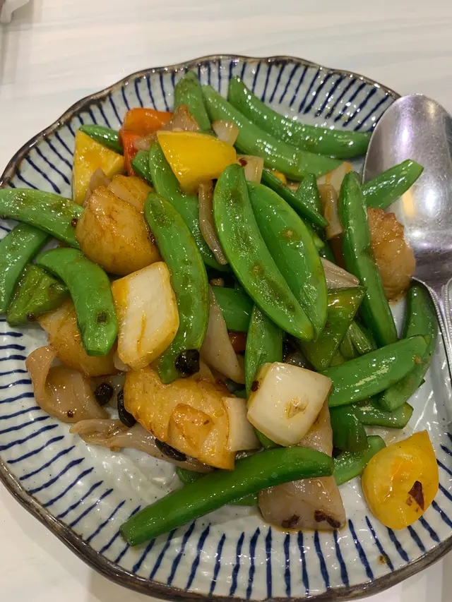 蜜豆鮮甜,海鮮還是不要辣炒啦