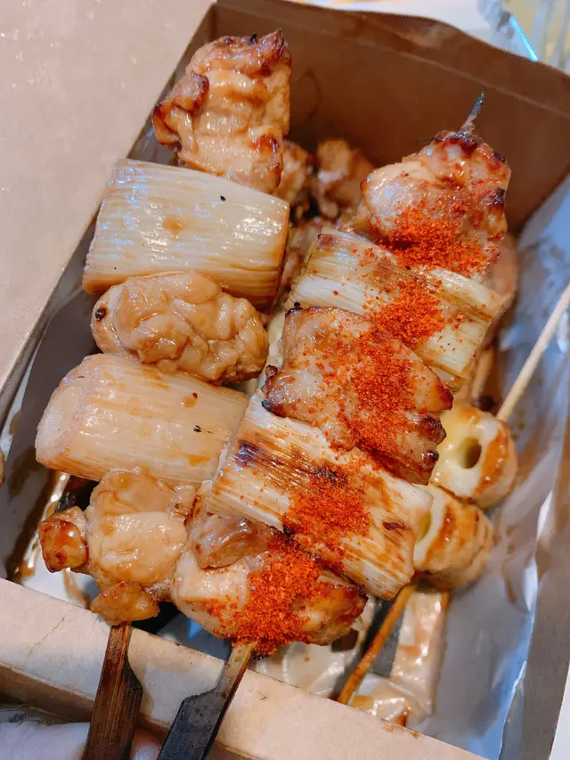 京蔥雞肉串