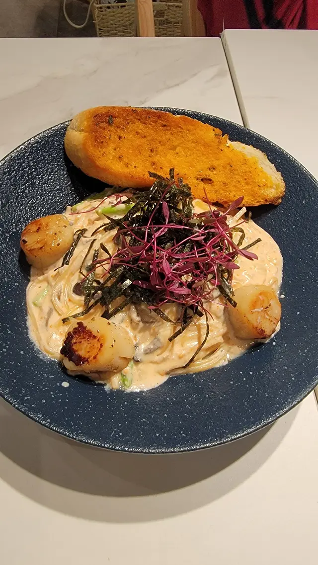 明太子北海道鮮帶子扁意粉