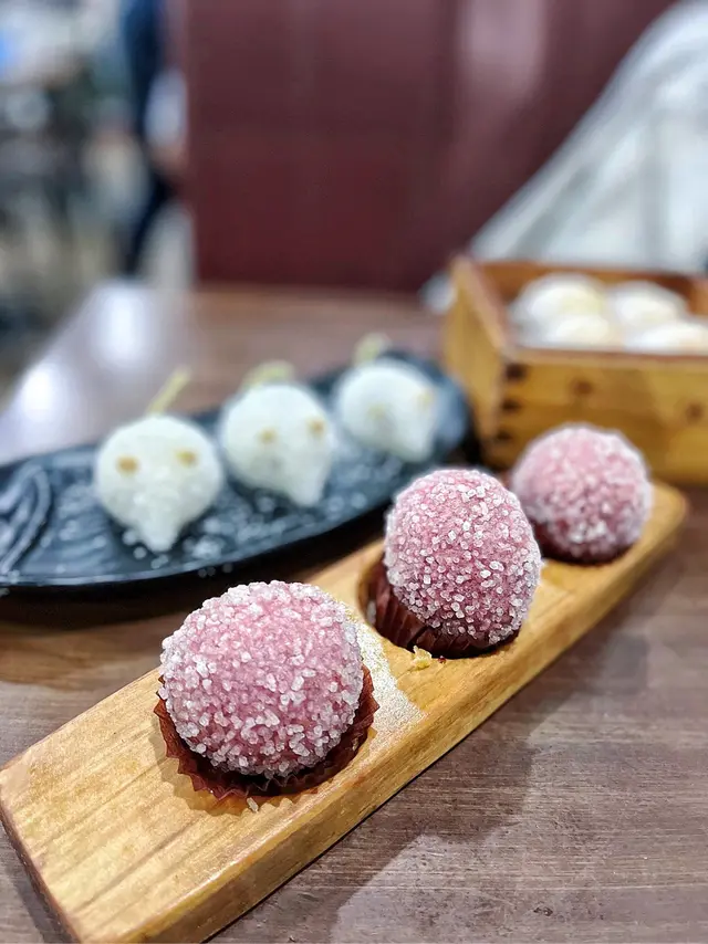 紫薯流沙煎堆仔