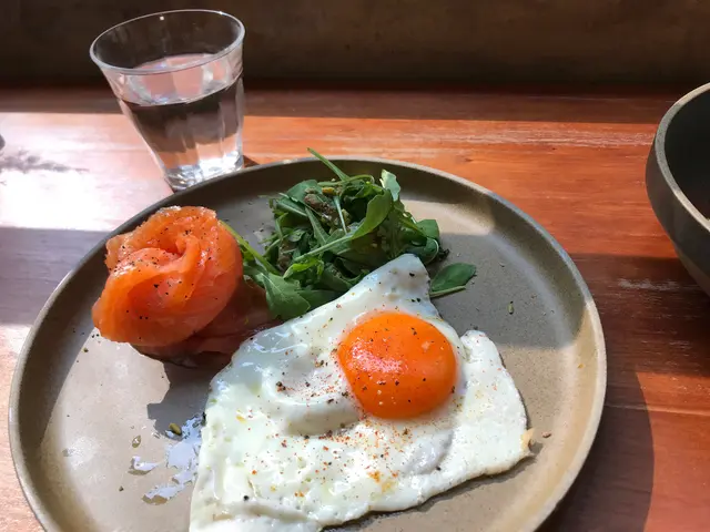 好靚呀,仲要用靚蛋添!因鬆餅要等大約廿分鐘,所以未有鬆餅係呢度出現。