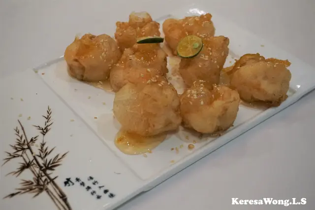 蜂蜜柚子脆蝦球