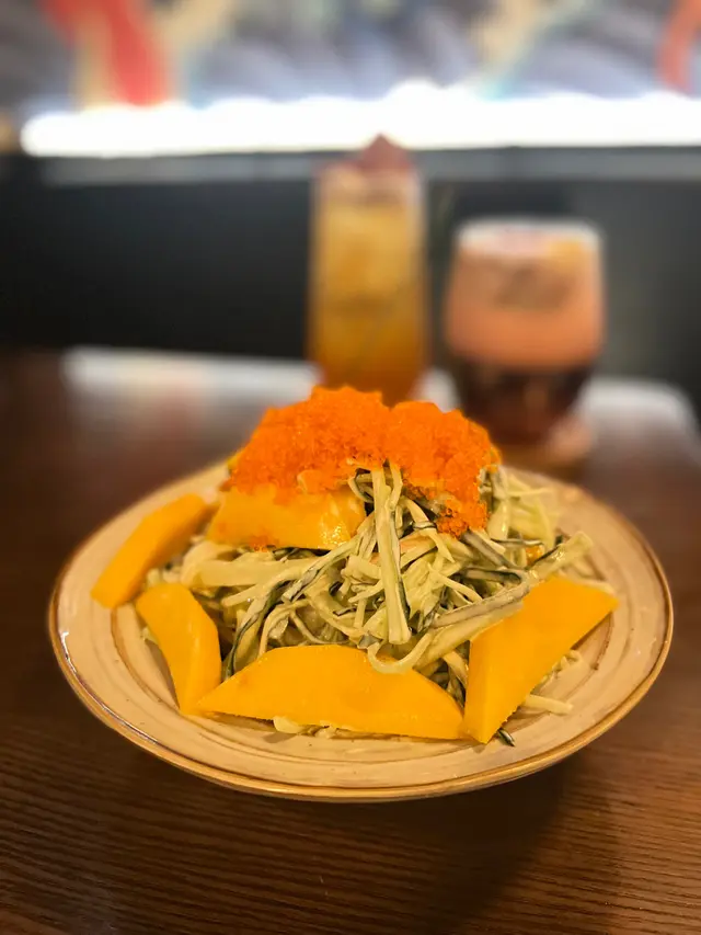 夏の芒蟹子沙律