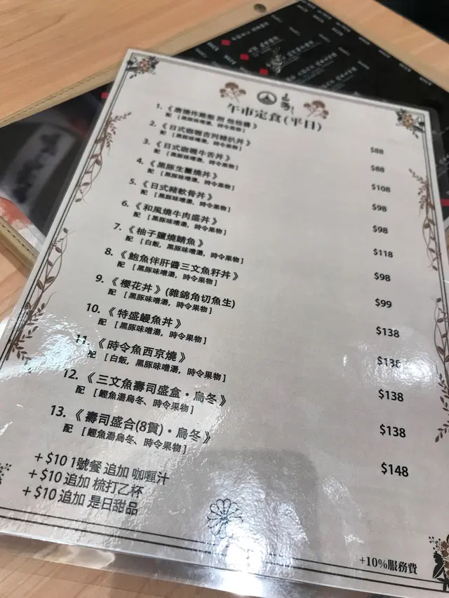 午餐餐牌
