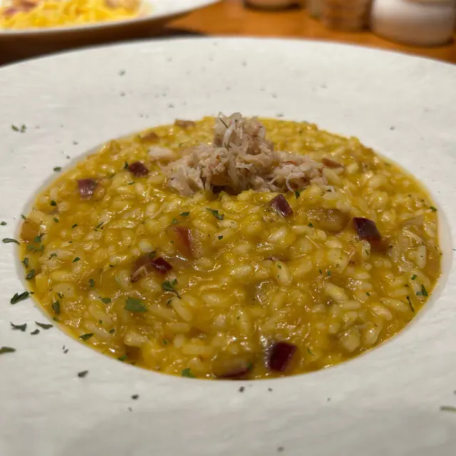 蟹肉南瓜意大利飯