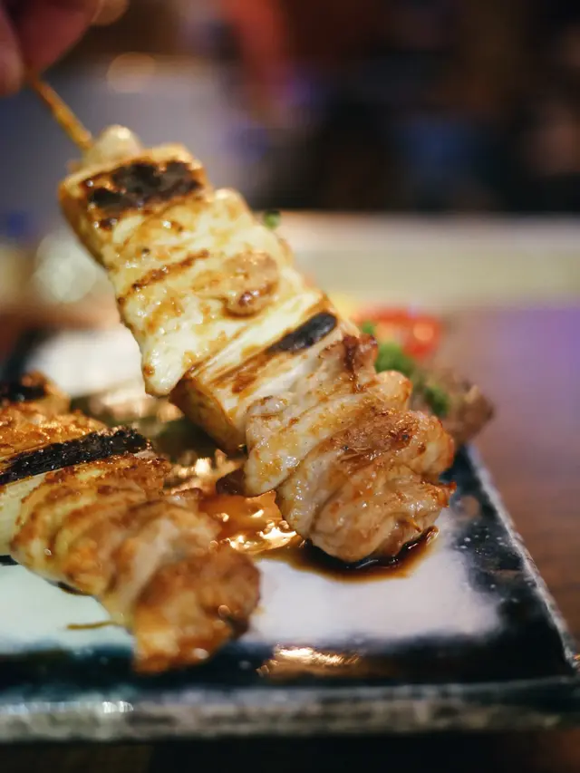 汁燒雞肉大蔥串